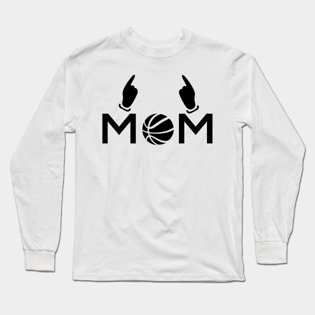 basketball mom Long Sleeve T-Shirt by FromBerlinGift